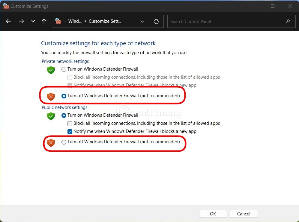 3 способа отключить брандмауэр Windows 11
