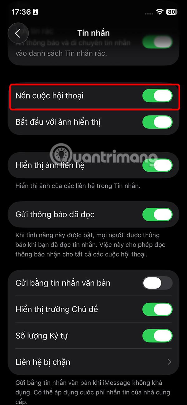 How to change message wallpaper on iPhone