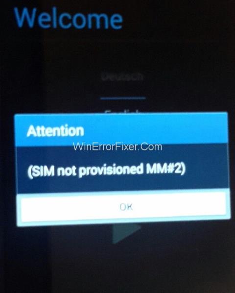 Eroare SIM nu a fost furnizată MM#2 pe Android {Rezolvată}
