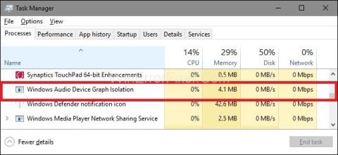 Windows 音頻設備圖隔離高 CPU {已解決}