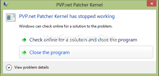 Pvp.net Patcher Kernel przestał działać {rozwiązany}