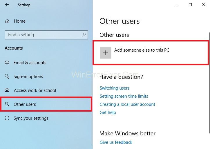 Brak rejestracji usługi lub błąd w systemie Windows 10