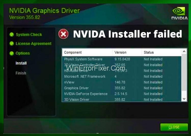 Programma di installazione NVIDIA non riuscito in Windows 10 {Risolto}