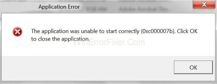 Erreur d'application Windows 0xc000007b {Résolu}