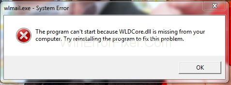 WLDCore.dll adalah Kesalahan yang Hilang pada Windows {Tetap}