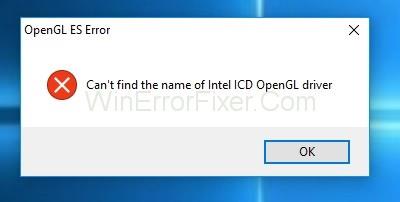Opengl driver detected. Ошибка opengl. can find the name icd opengl driver.