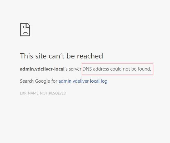 Impossible de trouver l'adresse DNS du serveur {Résolu}