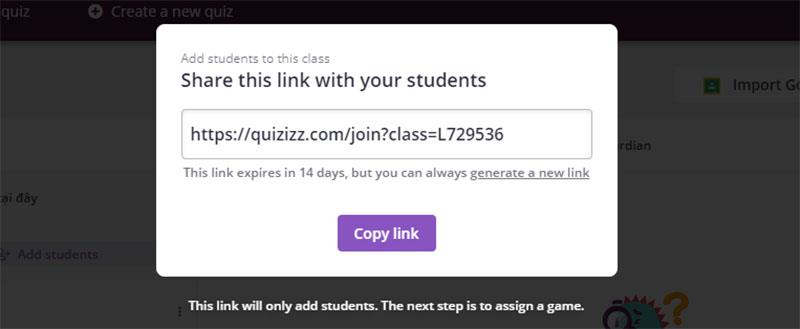 Instructions for using Quizizz - A tool to support assessment testing