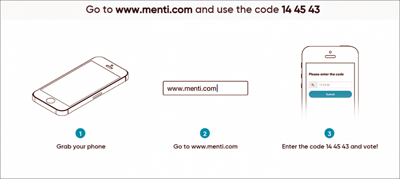 Instruções para usar o Mentimeter para criar quiz e jogos