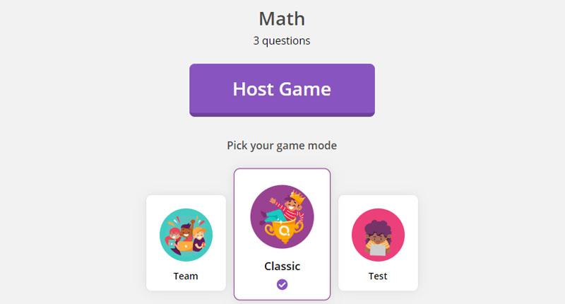 Instruções para usar o Quizizz - Uma ferramenta para apoiar os testes de avaliação