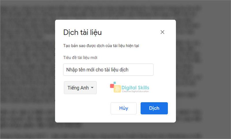 Translate documents into other languages ​​on Google Docs