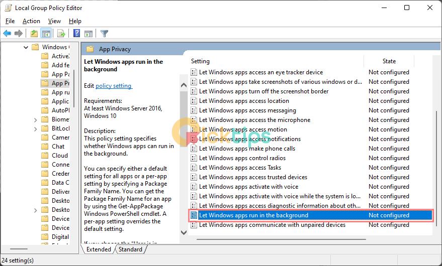 How to turn off applications running in the background in Windows 11, reduce RAM consumption on Windows 11