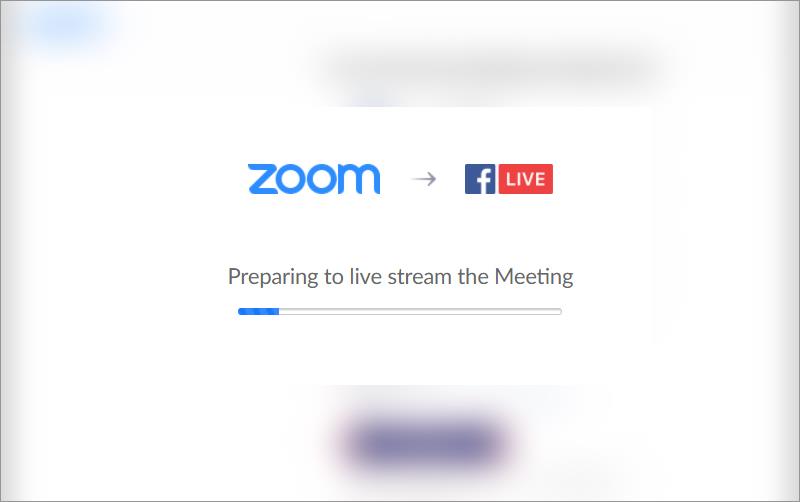 從 Zoom 直播到 Facebook 的說明