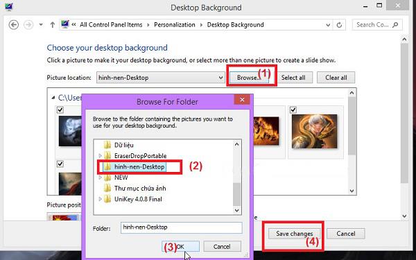 3 façons de définir le fond d'écran du bureau pour Windows 7, 8 et 10