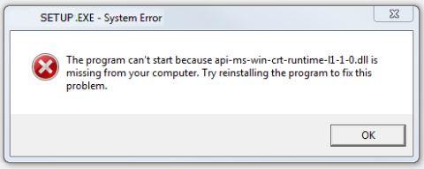 Instructions pour corriger lerreur Api-Ms-Win-Crt-Runtime-L1-1-0.Dll sous Windows