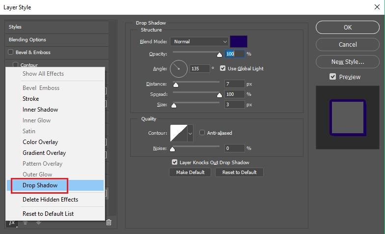 Créer des ombres de texte dans Photoshop avec deux styles simples